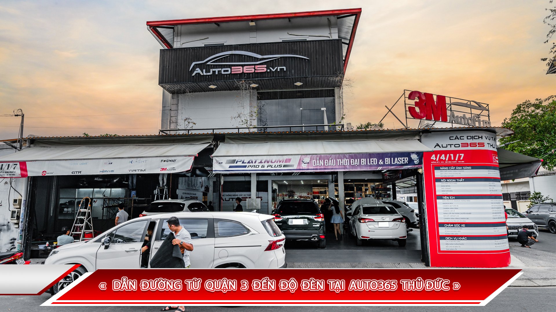 DẪN ĐƯỜNG TỪ QUẬN 3 ĐẾN ĐỘ ĐÈN TẠI AUTO365 THỦ ĐỨC